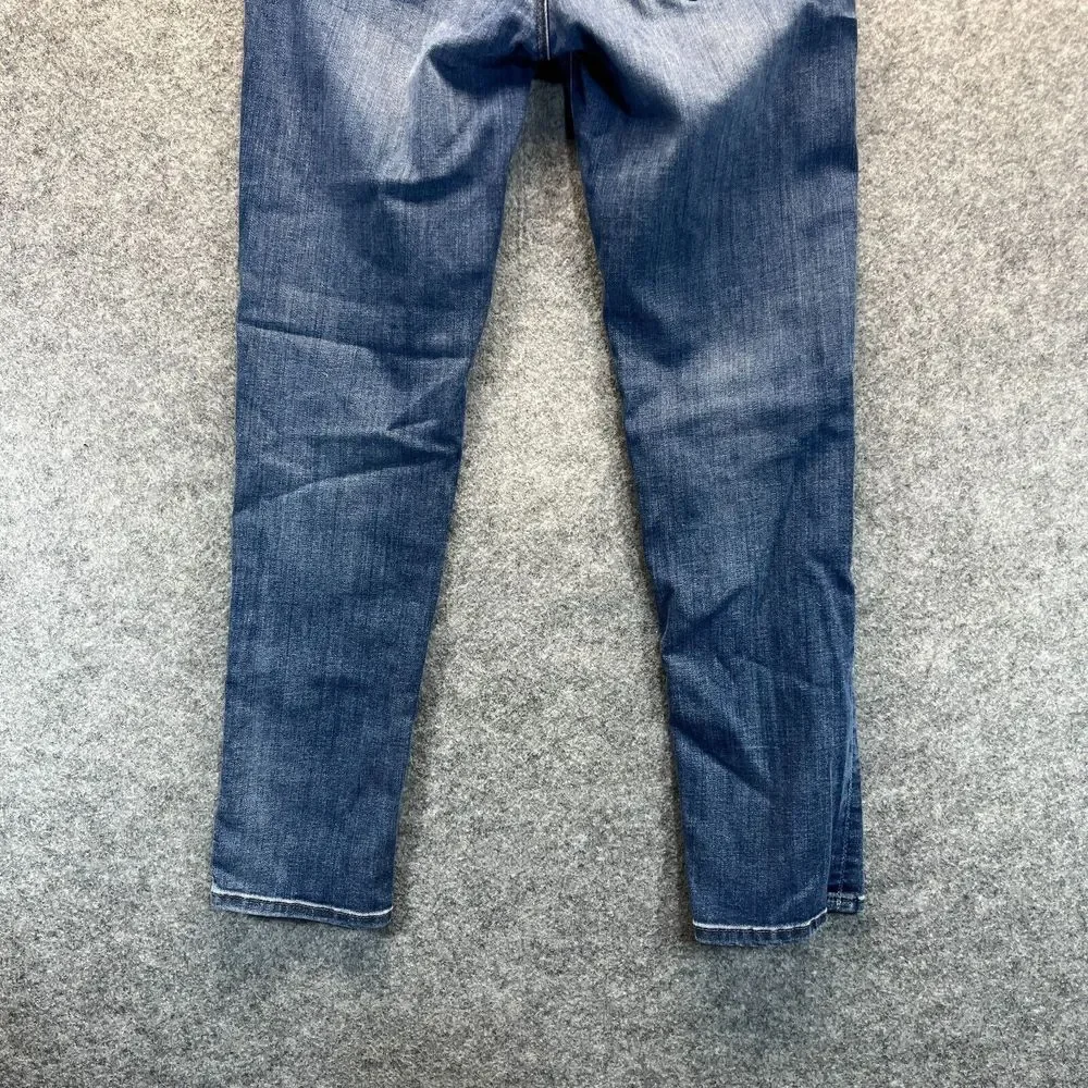 Mavi Jeans Women's 27 Angie‎ Mid Rise Slim Straight Distressed Denim Pants